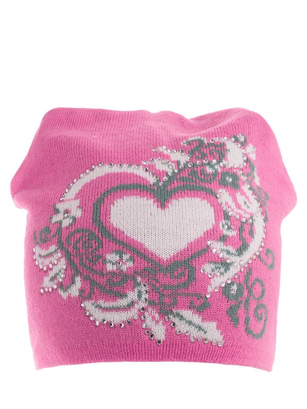 Шапка для девочки Рамочка, Миалт розовый/серый, весна-осень - Для девочек весна-осень