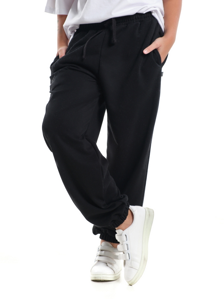 Джоггеры для девочек Mini Maxi, модель 7999, цвет черный - Брюки для девочек