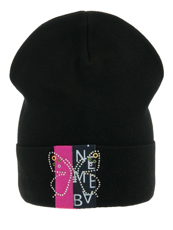 Шапка для девочки Локи, Миалт черный - Для девочек весна-осень