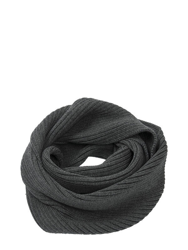 Шарф-снуд Полоса, Mialt темно-серый, зима-весна-осень - Шарф-снуд