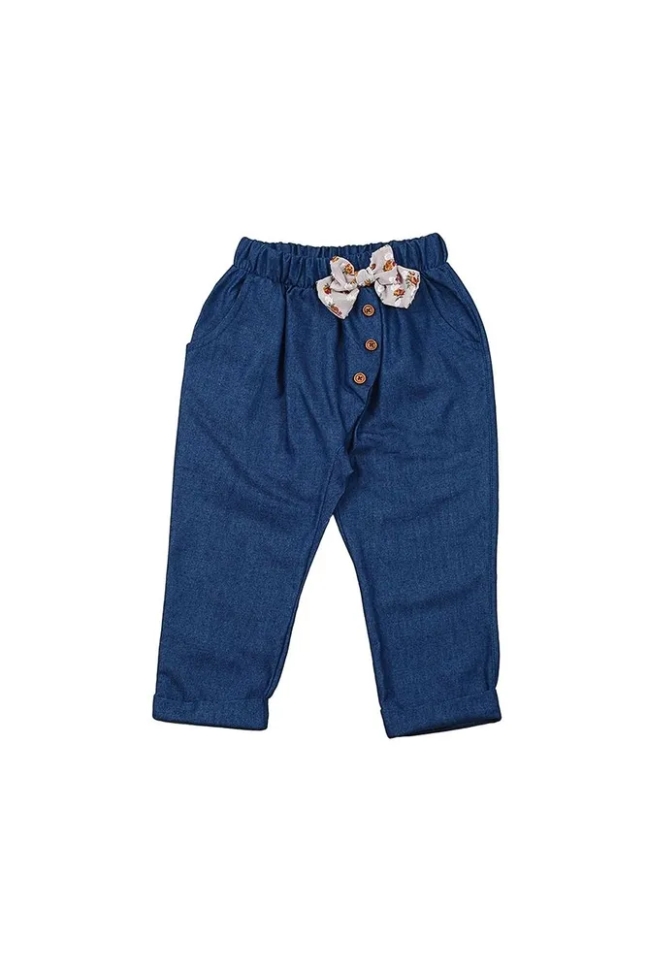 Брюки для девочек Mini Maxi, модель 3519, цвет синий - Штаны трикотажные