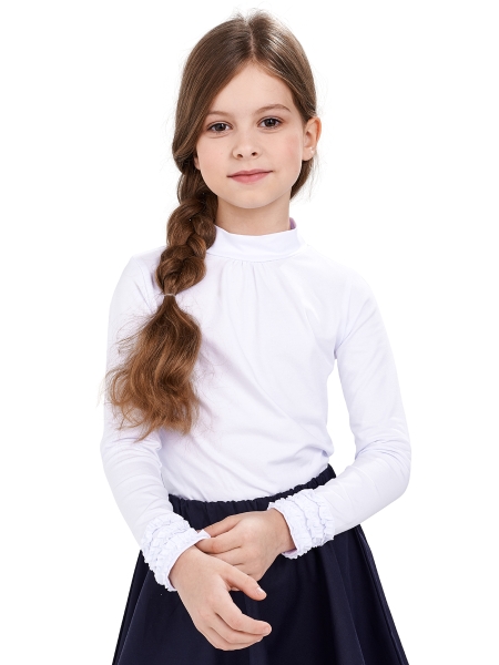 Водолазка для девочек Mini Maxi, модель 0393, цвет белый - Водолазки для девочек
