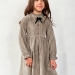 Платье для девочки нарядное БУШОН ST75, цвет серый-шелк
