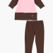 Комплект для девочек Mini Maxi, модель 0974/0975, цвет розовый/коричневый