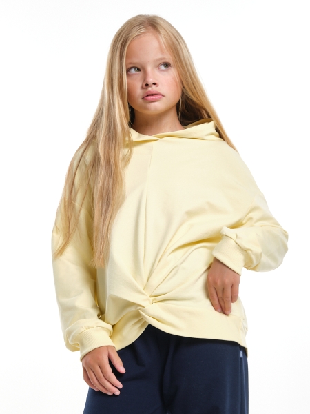 Джемпер для девочек Mini Maxi, модель 7525, цвет ваниль - Толстовки с капюшоном / худи