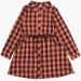 Платье для девочек Mini Maxi, модель 4060, цвет оранжевый/клетка