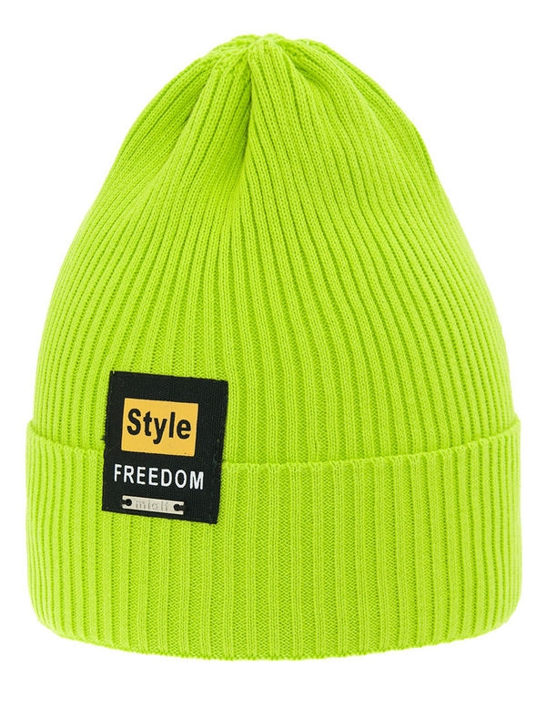 Шапка Freedom, Миалт зеленый/неон - Для девочек весна-осень