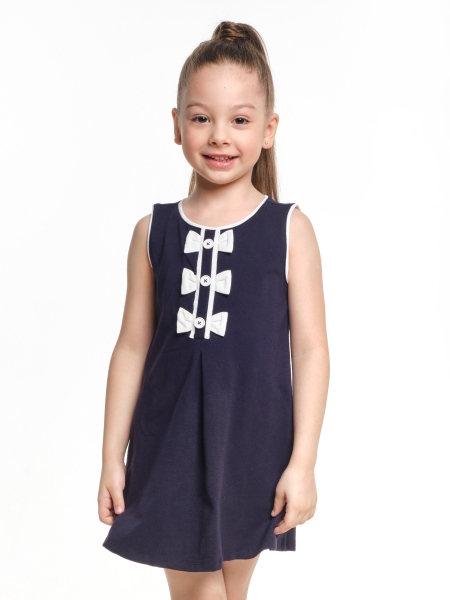 Платье для девочек Mini Maxi, модель 1471, цвет синий - Платья для девочек с коротким рукавом
