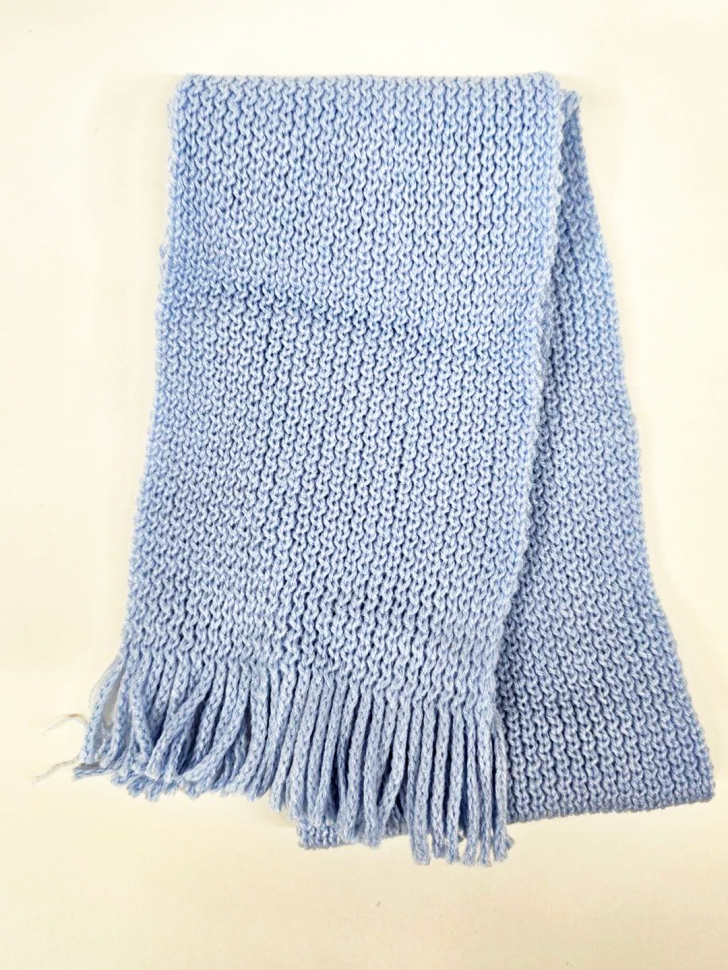 Шарф детский CWZ 02(7) голубой - Манишки детские