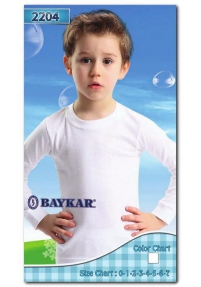 Футболка для мальчика, 2204 Baykar - Футболки однотонные