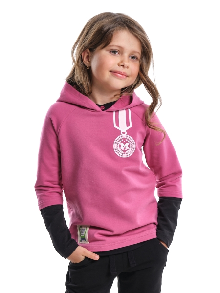Худи для девочек Mini Maxi, модель 0337, цвет фиолетовый - Толстовки с капюшоном / худи