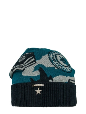 Шапка для мальчика Рекорд, Миалт темно-синий/морской, весна-осень