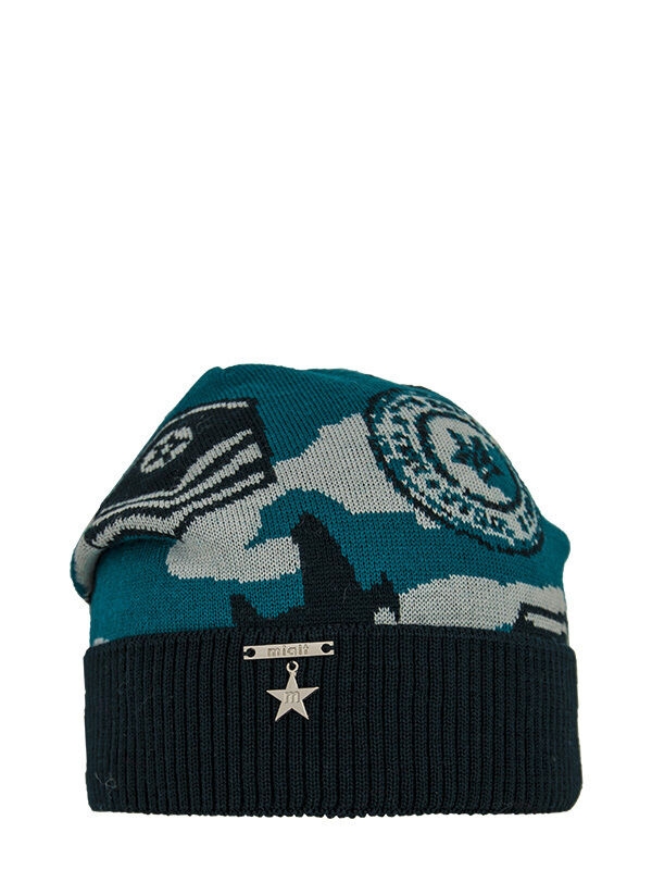 Шапка для мальчика Рекорд, Миалт темно-синий/морской, весна-осень - Шапки весна-осень