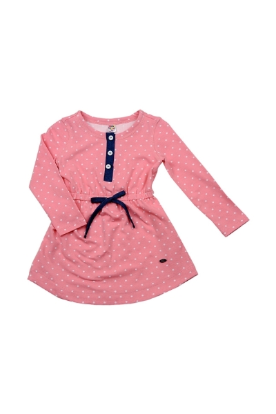 Платье для девочек Mini Maxi, модель 2783, цвет кремовый/розовый - Платья для девочек с длинным рукавом