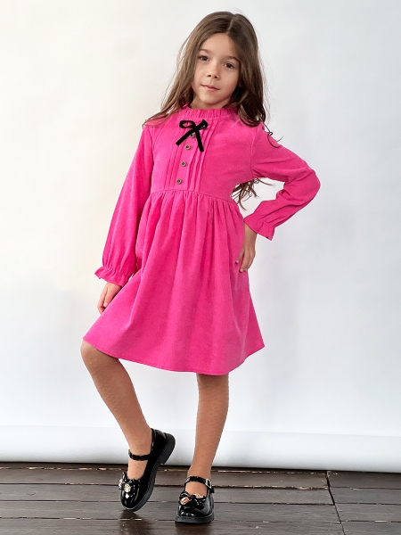 Платье для девочки нарядное БУШОН ST75, цвет барби - Платья коктельные / вечерние
