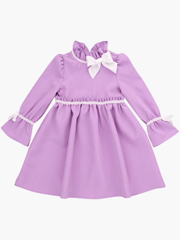 Платье для девочек Mini Maxi, модель 6923, цвет сиреневый - Платья для девочек с длинным рукавом