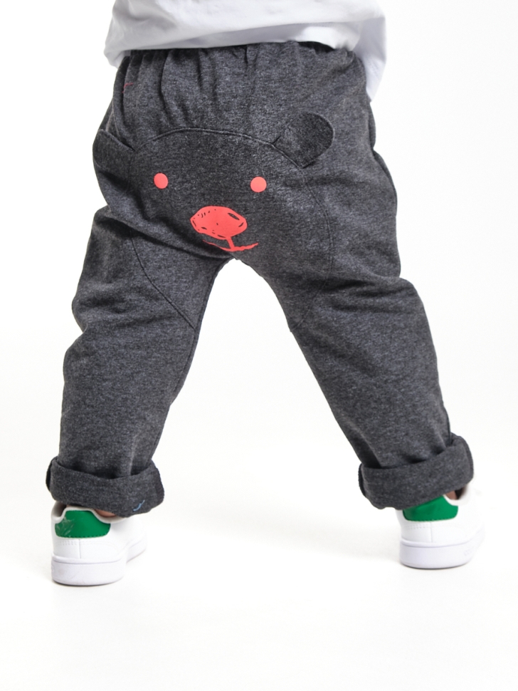 Брючки для девочек Mini Maxi, модель 4006, цвет черный/меланж - Брюки спортивные (джогеры)