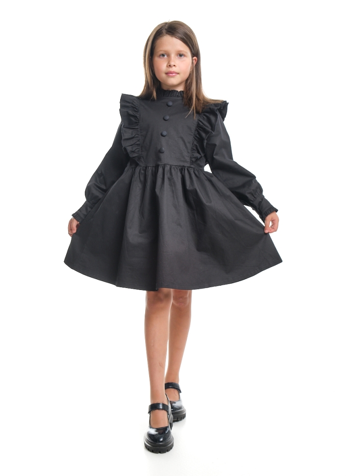 Платье для девочек Mini Maxi, модель 3324251, цвет черный - Платья для девочек с длинным рукавом