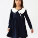 Платье для девочки школьное БУШОН SK34, цвет темно-синий