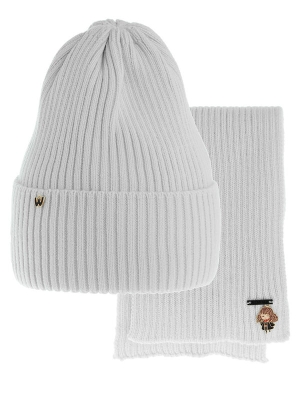 Комплект для девочки Мистика, Миалт бледно-серый, весна-осень