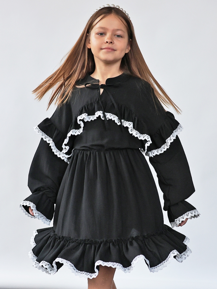 Платье для девочки нарядное БУШОН ST6011, цвет черный - Платья коктельные / вечерние