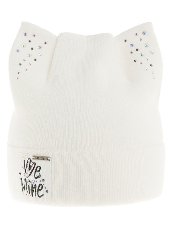 Шапка для девочки Mine, Миалт белый, весна-осень - Для девочек весна-осень