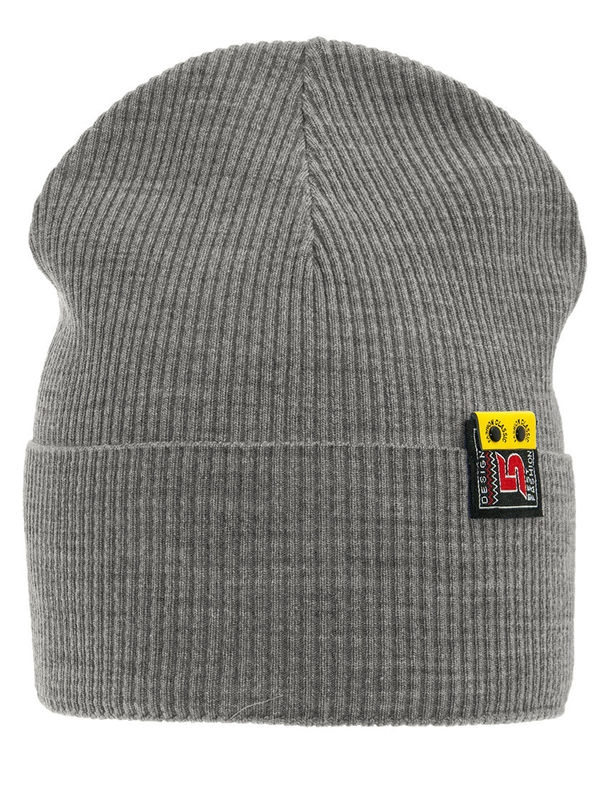 Шапка для мальчика Манул, Миалт средне-серый - Шапки весна-осень