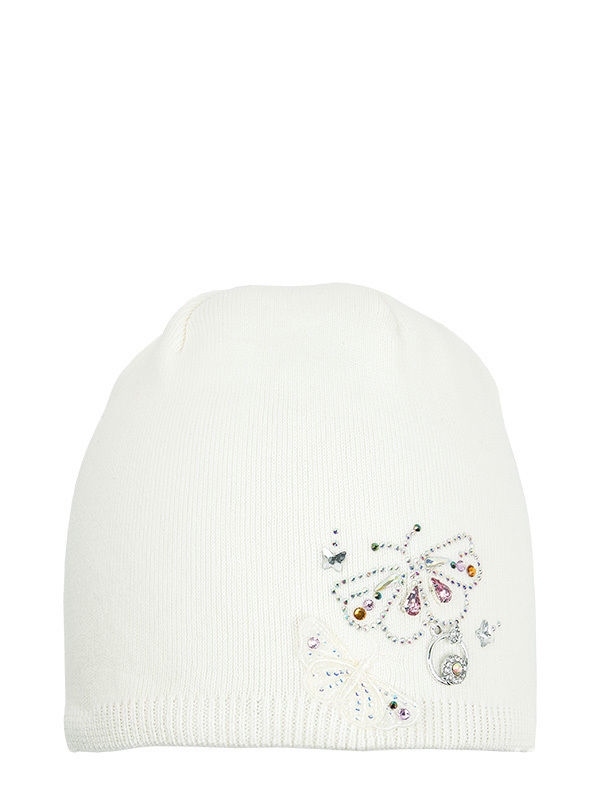 Шапка для девочки Белянка, Миалт белый, весна-осень - Для девочек весна-осень