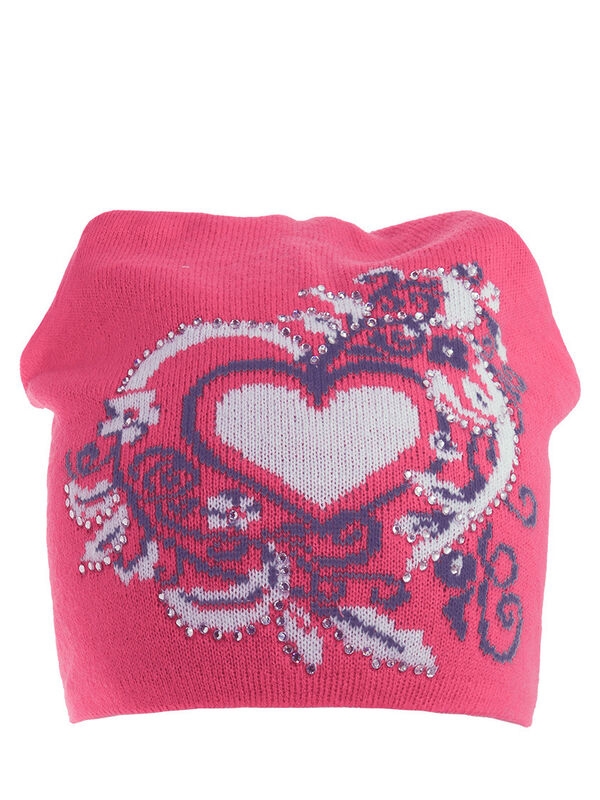 Шапка для девочки Рамочка, Миалт темно-розовый/сливовый, весна-осень - Для девочек весна-осень