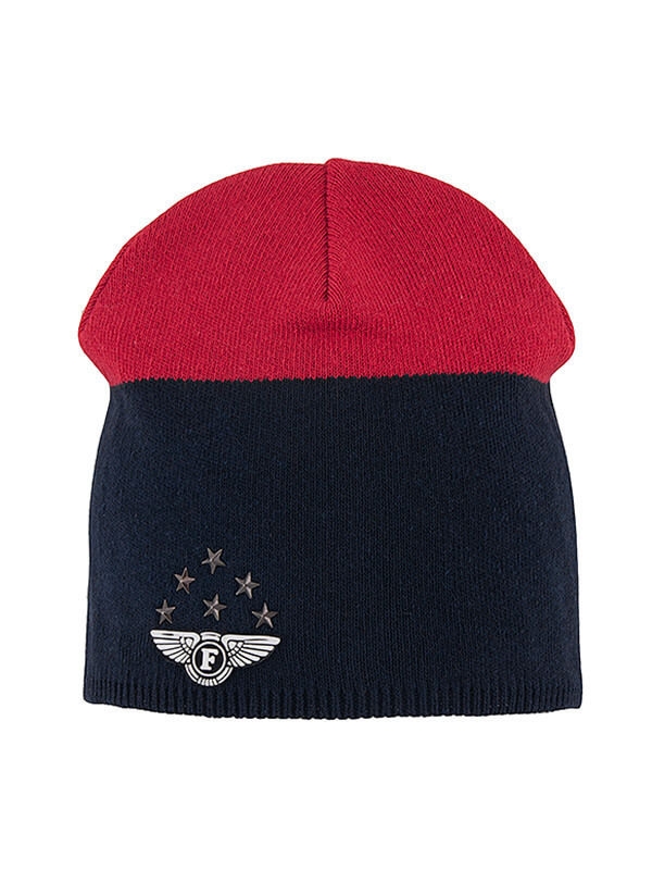 Шапка для мальчика Форсаж, Миалт темно-синий/красный, весна-осень-лето - Шапки весна-осень