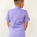 Рубашка для мальчика стрейч БУШОН, цвет сиреневый
