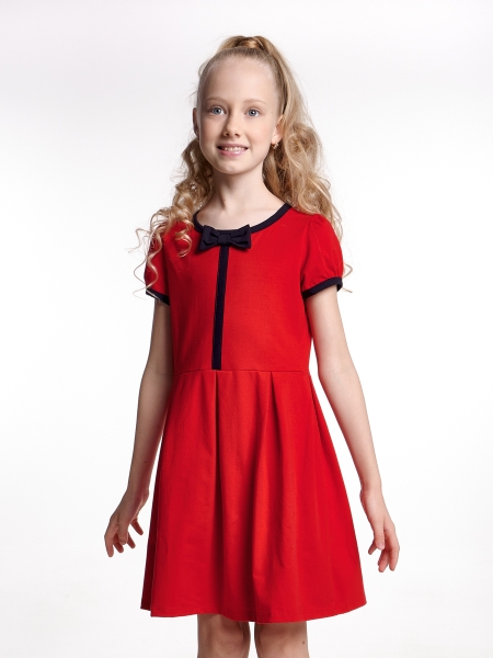 Платье для девочек Mini Maxi, модель 1418, цвет красный - Платья для девочек с коротким рукавом