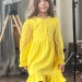 Платье для девочки нарядное БУШОН ST52, цвет желтый