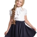 Блузка для девочек Mini Maxi, модель 7819, цвет белый