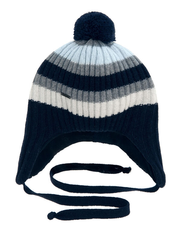 Шапка для мальчика Орбита, Миалт темно-синий/голубой, зима - Шапки осень-зима