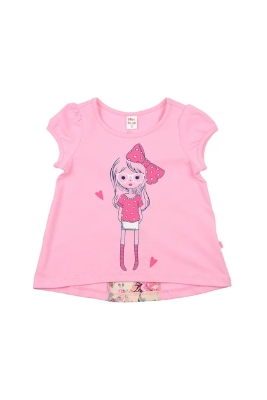 Футболка для девочек Mini Maxi, модель 1862, цвет розовый