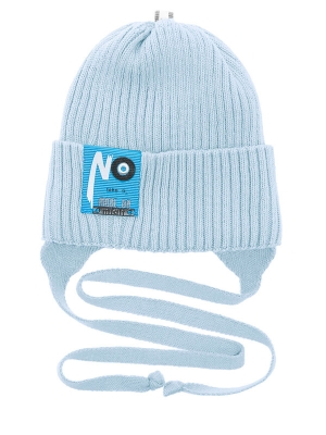 Шапка для мальчика Нельсон, Миалт бледно-голубой, весна-осень