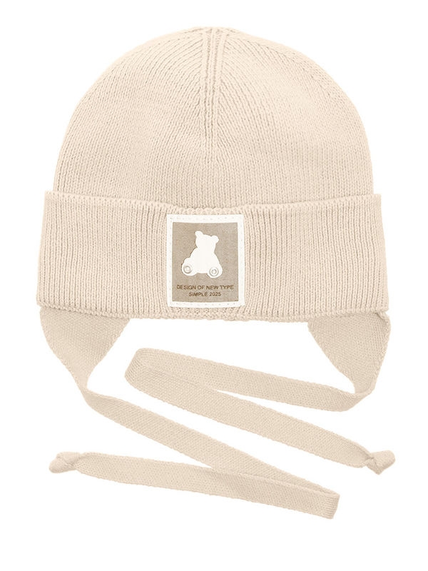 Шапка для мальчика Фунтик, Миалт светло-бежевый, весна-осень - Шапки весна-осень