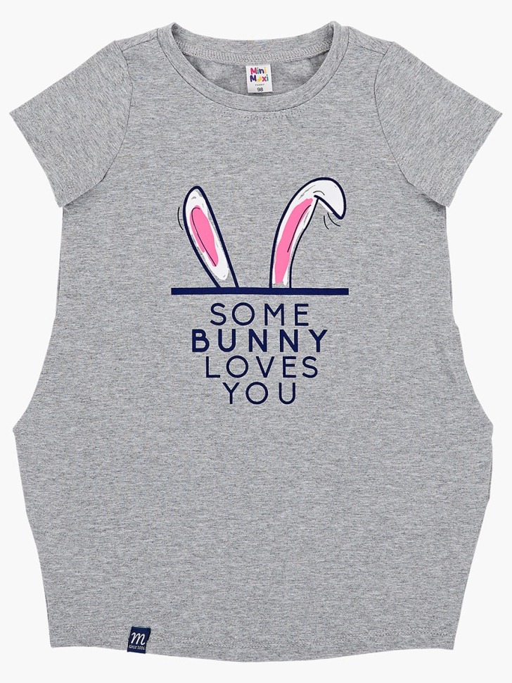 Платье для девочек Mini Maxi, модель 6039, цвет серый - Платья для девочек с коротким рукавом