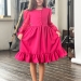 Платье для девочки нарядное БУШОН ST52, цвет фуксия
