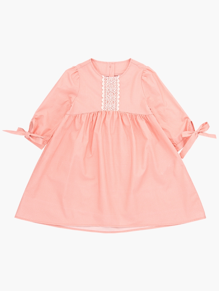 Платье для девочек Mini Maxi, модель 7775, цвет кремовый/мультиколор - Платья для девочек с рукавом 3/4