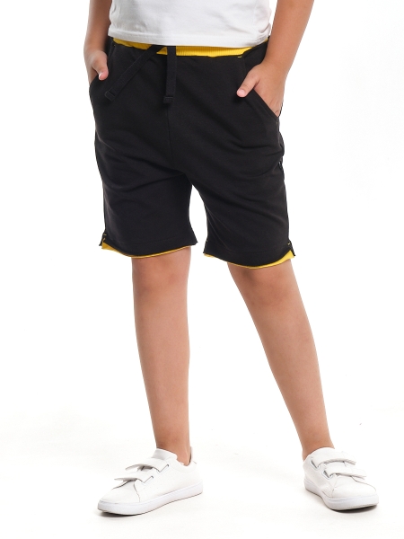 Шорты для мальчиков Mini Maxi, модель 1649, цвет черный/желтый - Шорты для мальчиков