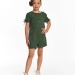 Комбинезон для девочек Mini Maxi, модель 7159, цвет хаки/зеленый