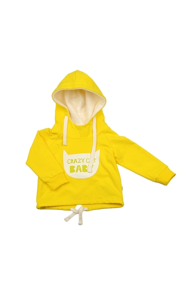 Толстовка для девочек Mini Maxi, модель 2177, цвет желтый - Толстовки детские