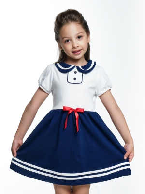 Платье для девочек Mini Maxi, модель 1579, цвет белый/синий