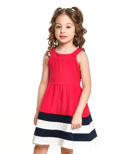 Платье для девочек Mini Maxi, модель 2909, цвет красный - Платья для девочек с коротким рукавом