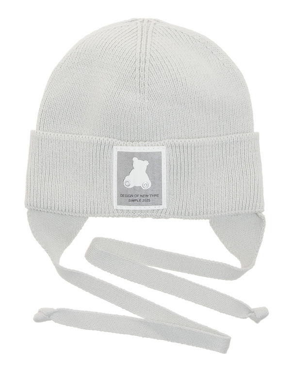 Шапка для мальчика Фунтик, Миалт светло-серый/меланж, весна-осень - Шапки весна-осень