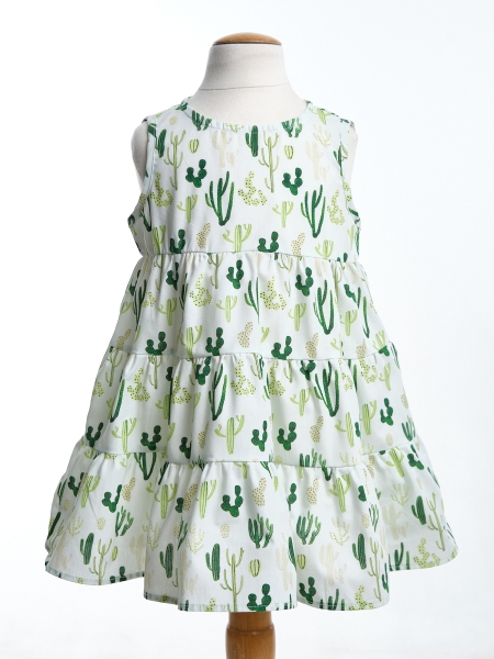 Платье для девочек Mini Maxi, модель 6485, цвет мультиколор - Платья для девочек с коротким рукавом