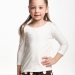 Лонгслив для девочек Mini Maxi, модель 1452, цвет белый