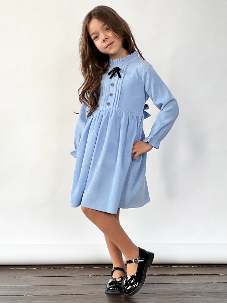 Платье для девочки нарядное БУШОН ST75, цвет светло-голубой - Платья коктельные / вечерние